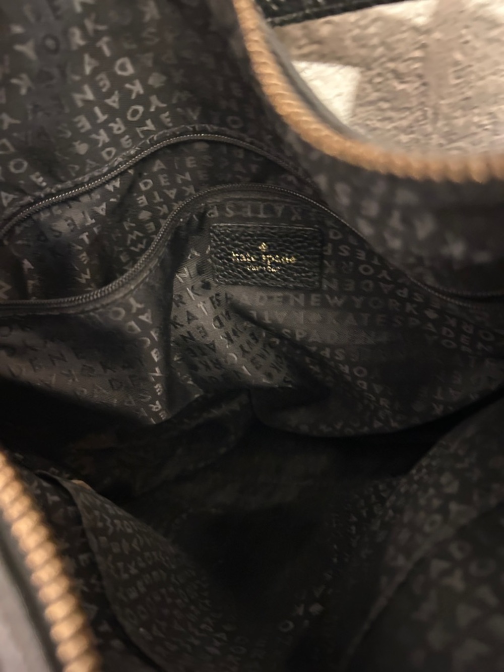 kate spade Black Leather Shoulder Bag with Adjustable Strap - Picture 5 of 5